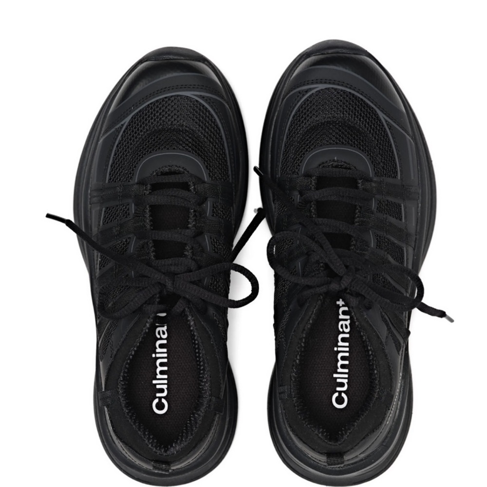Korean Brand Culminant Women's Black Dolomiti Sneakers 250 (Removable Tongue)